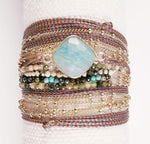 HANA BRACELET WRAP PRECIOUS STONES 4 CHAINS