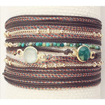LUCA BRACELET WRAP PRECIOUS STONES 1 CHAIN